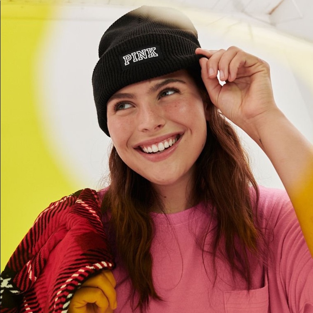 Pink Rib Beanie